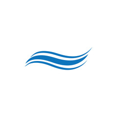Water Wave symbol and icon Logo Template vector