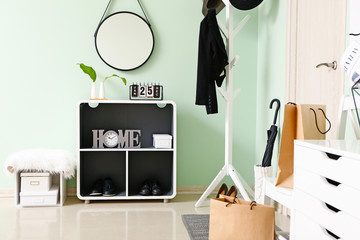 Stylish interior of modern hall