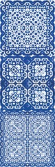 Portuguese ornamental azulejo ceramic.