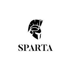 raw spartan helmet and mask illustration logo