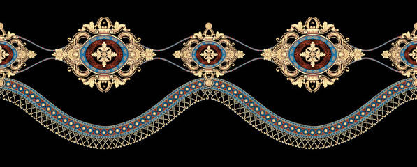 Exquisite border design, border pattern