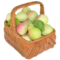 Basket with apples.