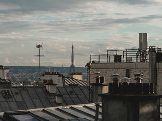 Obraz premium Eiffel Tower Far View