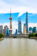 Shanghai famous landmark architectural landscape
