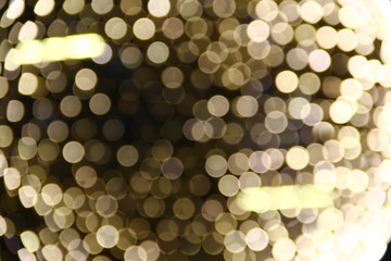Bokeh gold dark