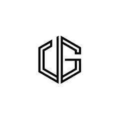 Letter UG logo icon design template elements
