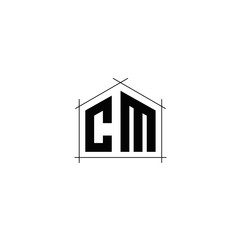 Letter CM logo icon design template elements