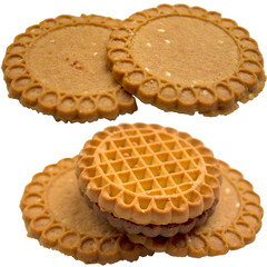 Cookies isolated on a white background.