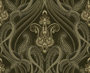 Classic paisley pattern, wallpaper pattern