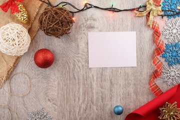 Christmas holidays background with copy space for your text