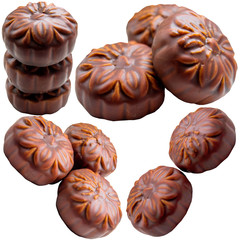 Cookies isolated on a white background.
