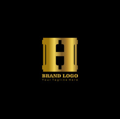 The gold alphabet logo