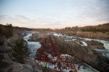 Great Falls Wasserfälle am Abend