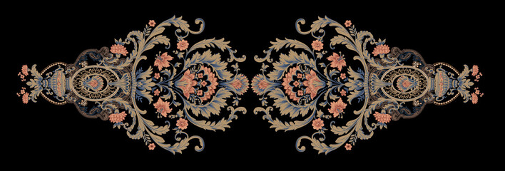 Baroque design, luxury European design，the wallpaper design