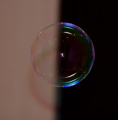 bubbles on black background