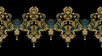 Baroque design, luxury European design，the wallpaper design