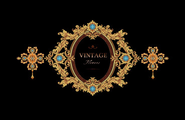 Baroque design, luxury European design，the wallpaper design