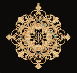 Baroque design, luxury European design，the wallpaper design