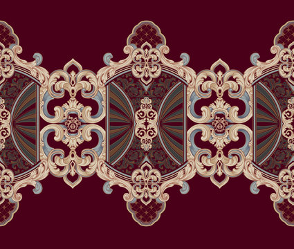 Baroque design, luxury European design，the wallpaper design