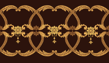 Baroque design, luxury European design，the wallpaper design