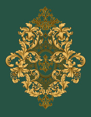 Baroque design, luxury European design，the wallpaper design