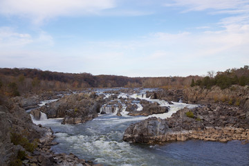 Fototapeta na wymiar Great Falls Nationalpark im Herbst