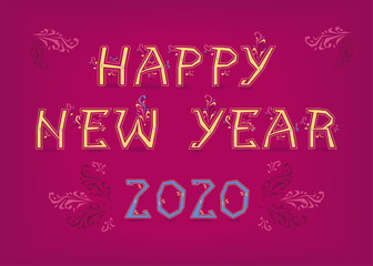 Happy New Year 2020. Country Folk
