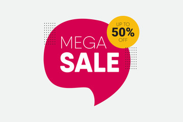 Sale modern design template. Special offer up to 50% off.
