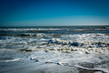 Sea view with waves