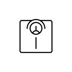 scale line icon outline thin