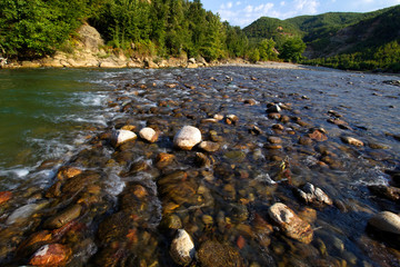 The Mati River in rural Albania