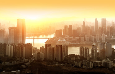 Chongqing cityscape and skyscrapers