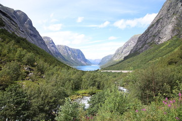 Fototapeta na wymiar Kjosnesfjorden, tunnel view in Norway