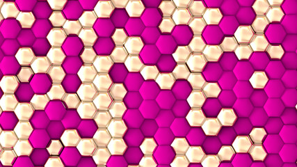 Beautiful interior pattern background. 3d illustration, 3d rendering.