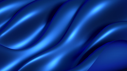 Luxury background with metal drapery fabric. 3d illustration, 3d rendering.