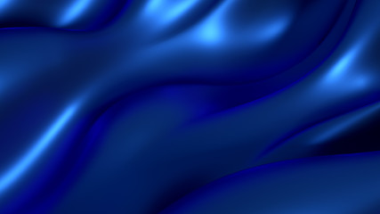 Luxury background with metal drapery fabric. 3d illustration, 3d rendering.