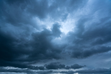 Dark thunderstorm clouds - 301909591