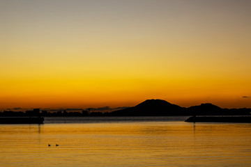 小戸公園の夕日