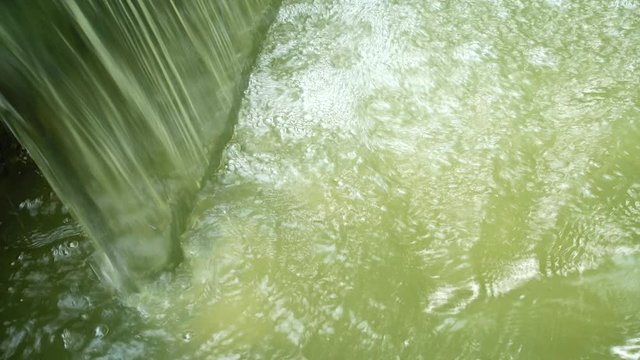 4K dam  and mini water fall nature backgound