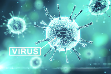 Virus or bacteria cells