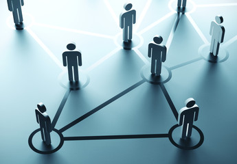 people talking in social network