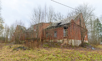 ruins of manor pr&auml;&auml;ma estonia