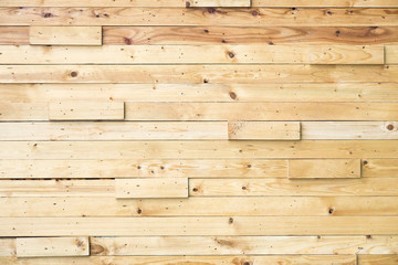Layer of wood plank arranged as a wall