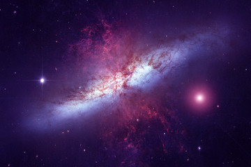 Beautiful space, with stars and galaxies, background texture. Elements of this image were furnished by NASA.