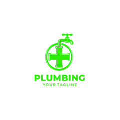 Plumbing Service Logo Template Design Vector