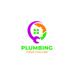 Plumbing Service Logo Template Design Vector