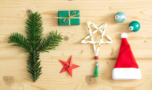 Weihnachten Flatlay