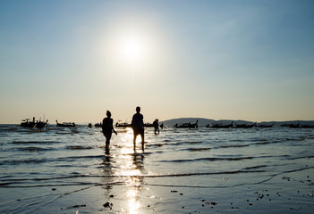 Sunset in Ao Nang Krabi province