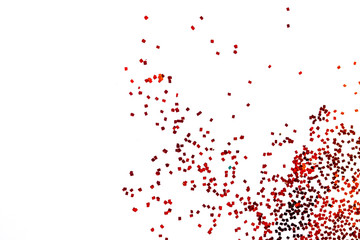 Fototapeta premium glitter powder splash or burst isolated on white background