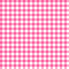 Pink Gingham seamless pattern.